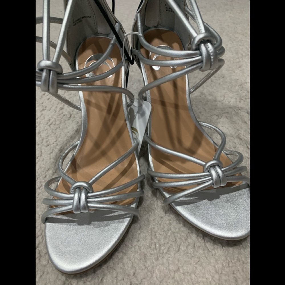 Silver NWT high heels